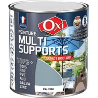 Pintura Top 3 Madera Hierro PVC 500ml Gris Oscuro Brillante. Ral7000 - Oxi