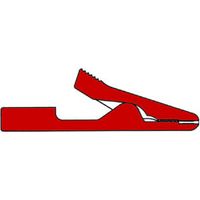 Mini pinza cocodrilo aislada 2mm / roja (ma1)