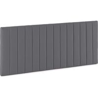 Tête de lit tapissée Eris 140x60 cm Gris foncé