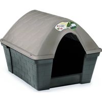 Zolux Hundehütte aus grauem Taupe-Kunststoff für den Außenbereich