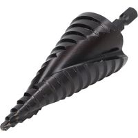 Foret étagé HSS 15 étapes (4-32mm) pour métal, queue hexagonale, alésoir à rainure spirale