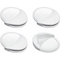 reer Eckenschutz, 4er Set, Ecken Schutz, Stoßschutz, Kindersicherung, Kinder Sicherung, Weiß / Transparent, 82010