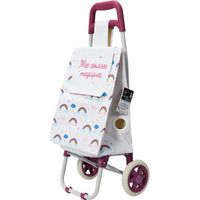 Chariot de courses pour enfant - 19L - Rose - L 30,5 x P 20 x H 73,5 cm - Livraison gratuite