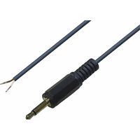 TRU COMPONENTS 1578898 Klinken-Steckverbinder 3.5 mm Stecker, gerade Polzahl: 2 Mono Schwarz 1 St.