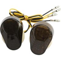 2PCS Motorcycle Indicators, 12V Motorbike Turn Signal Lights, Amber Lamp Turning Indicators Daytime Running Lights Brake Lights Compatible with Kawasaki ZX6R ZX7R ZX9R ZX636 ZX12R ZZR600 ZZR