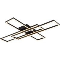 Plafonnier, lampe de chevet, noir mat, réglable, LED, L 80 cm
