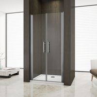 Mamparas de Ducha Puerta Abatible Doble 6mm Antical 105x195cm