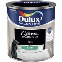 Farbcreme Satin Farbe 0,5 Liter Schwarz - Dulux Valentine