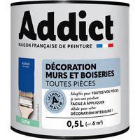 Satin Wand- und Holzfarbe ADDICT 0,5L Marine