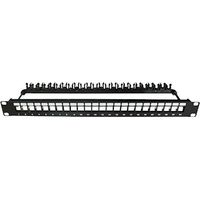 panneau premium - métal - a équiper - 24 ports - 1u - noir - gigamédia panvc6a24bk