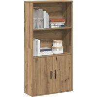 vidaXL Bibliothèque chêne artisanal 60x24x120 cm bois d'ingénierie