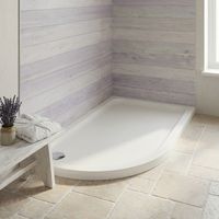 Duchy Carn Stone Resin Offset Quadrant Shower Tray 1200mm x 900mm Left Handed