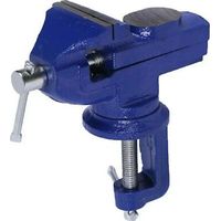 MORSA DA BANCO CON BASE GIREVOLE GANASCE 50MM INCUDINE FISSAGGIO A MORSETTO