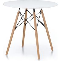 Aga Esstisch Skandinavischen Design rund 80 cm,Küchentisch Weiß