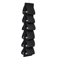 Hangorganizer, schoenenrek, 12 vakken, hangend met haken, opvouwbaar hangrek over de deur voor schoenen, organizer voor kast, garderobe, achterkant van deur, slaapkamer, camping