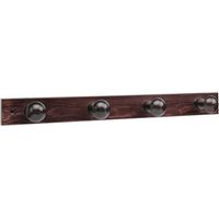 Cintre en bois foncé 4 boutons 3774-0- inofix