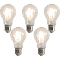 LUEDD Juego de 5 bombillas LED E27 regulables en 3 pasos A60 5W 500lm 2700K