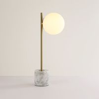 Glaskugel-Tischlampe „LICRU“ - E27 - Ø 15cm