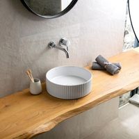 Lavabo bagno rotondo 36 cm scanalato KLS-3600T kamalu