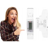 Compteur électrique monophasé LEM-02 - LCD - Compact - Sécurisé - Haute précision