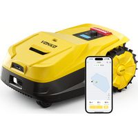 VONKO M200 kabelloser Rasenmähroboter, RTK+KI-Vison, Automatische Kartierung, Fläche 800 m², Max. 1500 m², 45% Steigung, Intelligente Hinderniserkennung, Steuerung per App