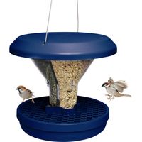 Swissinno Vogelfutterhaus Davos 25 x 25 x 22 cm indigo Vogelfutterhaus