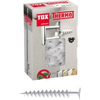 Cheville A-ISOL 50 pour matériaux isolants – Installation sans pré-perçage – Collet renforcé – Charge maximale immédiate – Boîte de 50 pièces – TOX