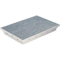 MEA – Paillasson encastrable SMC 60x40cm – Résistant aux températures extrêmes – Installation devant les entrées de bâtiments – Écologique et facile à nettoyer