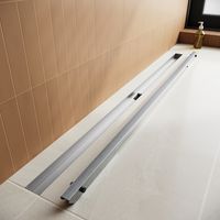 SIRHONA Canaletta Di Scolo per Doccia in Acciaio inox Canalina Doccia con filtro per capelli Drenaggio rapido Design sottile Risparmio di spazio 80 cm