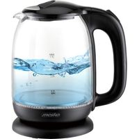 Bouilloire en verre 1,7 L Mesko MS 1302b - Coloris Noire - 2 200 W
