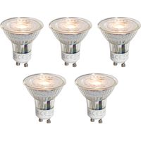 5er-Set GU10 50mm LED-Glühbirnen Klar 3W 250 lm 2200K
