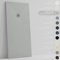 SOULBATH Piatto doccia- Resina -Gel Coat -Texture liscia/pietra -Antiscivolo -Colore Grigio - 190x80- Extra piatto 3cm. Standard