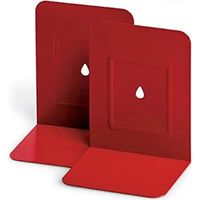Buchstützen lebez elegant Metall rot 137 cm 133 cm