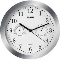 ELBE RELOJ DE PARED RP-3005-P PLATA TERMOMETRO
