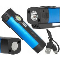 Torcia multifunzione con magnete + LED UV COB 5W 2000mAh 300lm IP54 - confezione espositiva (12/96)