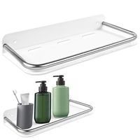 Étagères de salle de bain sans trous, étagères de rangement pour salle de bain, étagères murales pour salle de bain, étagères de rangement pour salle de bain