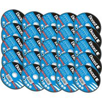 Lot de 25 disques à tronçonner 230 x 1.9 x 22.2 mm – Pour acier et métaux – Épaisseur 1.9 mm – Régime max 6500 tr/min – Beast