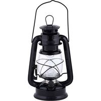 LANTERNA CLASSICA A LED NERA 24CM