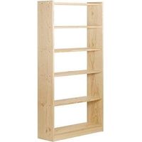 Astigarraga Regalsystem aus unbehandelter Kiefer 80x25x184,7 cm braun