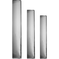 Vassoio pasticceria da Banco acciaio inox AISI 304 certificato Moka CM 60x10 per dolci dessert mignon rettangolare in acciaio teglia gastronomia rosticceria espositore rustici