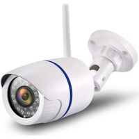 Camera Surveillance WiFi Exterieur Réseau de caméras de surveillance sans fil HD 1080P Caméra WIFI étanche intérieure et extérieure Macaron