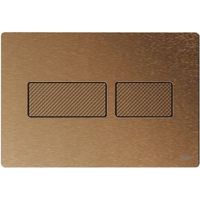 Pulsante di scarico tece solid doppio scarico metallo 15x22 cm