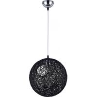 Deckenlampe - Pendelleuchte im Kugeldesign - Seil - Wanton Schwarz