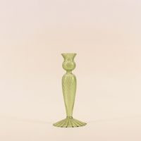 Bougeoir en verre 18cm