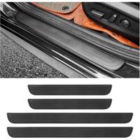 4PCS Seuil de Porte Adhesif pour Protection Portiere Voiture,Protege Portiere Voiture Anti-rayures,Protection Seuil de Porte Voiture,Étanches Universelles Accessoires Voiture