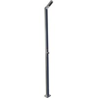 Ducha de Piscina temporizada con 1 rociador y 1 pulsador temporizador, 210 cm, Gris