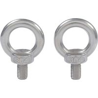 M5X10 304 En Acier Inoxydable Filetage Mâle Anneau De Levage À Oeil Boulon À Oeil Boulon À Oeil Vis Machines Épaule 10 PCS..