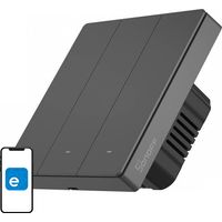 Interruttore a parete intelligente WiFi Sonoff M5 3C grigio (3 canali)