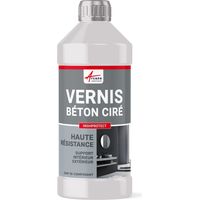 Arcane Industries – Vernis polyuréthane bi-composant pour béton ciré – Très haute résistance anti-taches et anti-rayures – Finition mate ou satinée – 25 m²