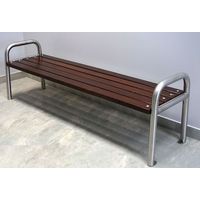 Banc PROMYK II sans dossier 190 cm - Fixation: à visser